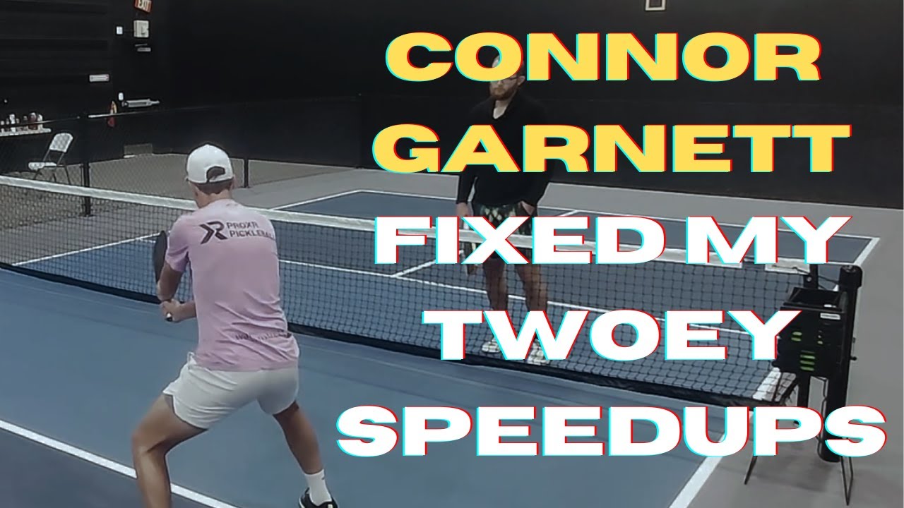 I Took a Pickleball Connor Garnett $300 Lesson: Two-handed Backhand Speedups