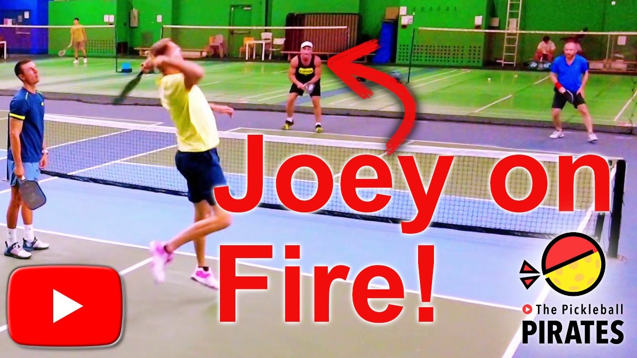 Joey on Fire in Pickleball Mixed Doubles