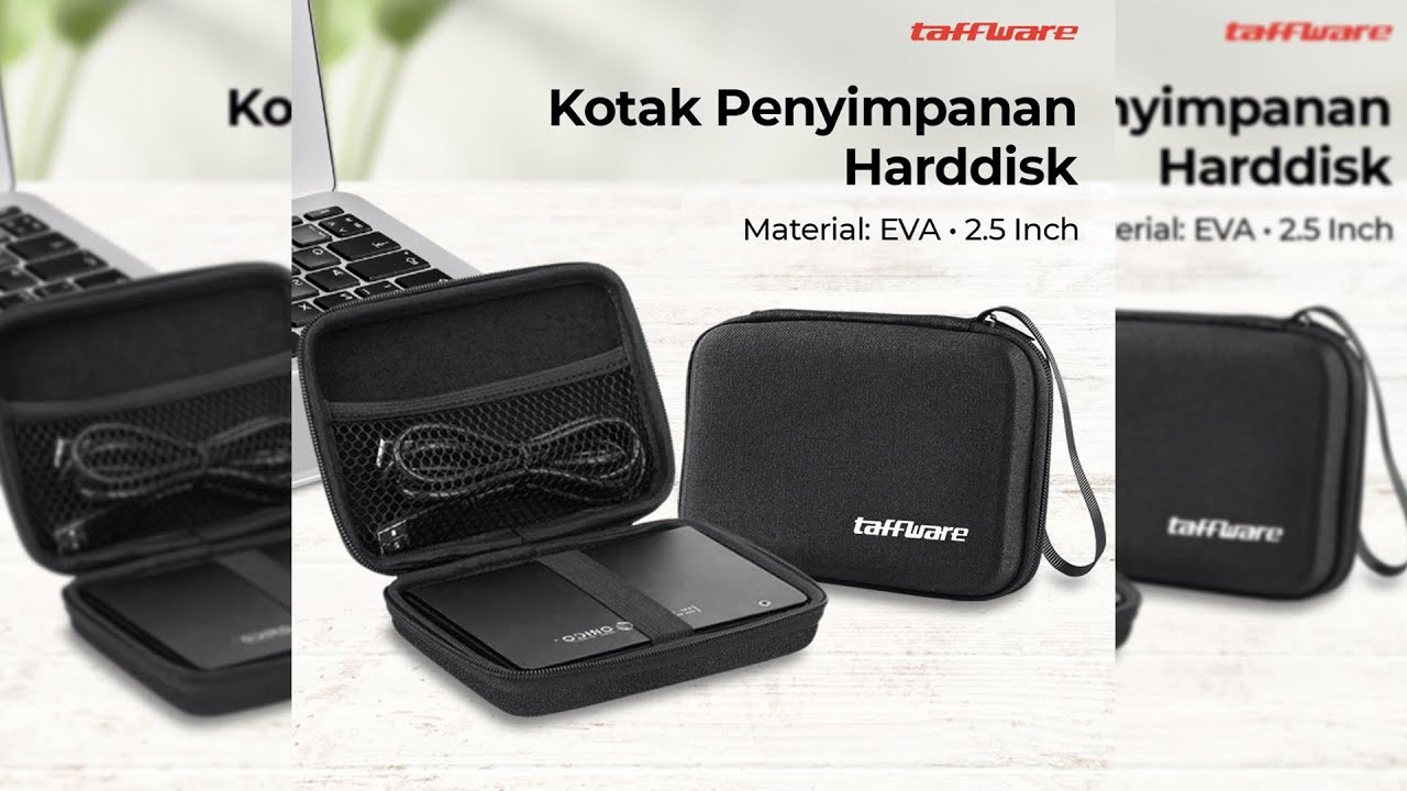 Pratinjau video produk Taffware Kotak Penyimpanan Harddisk HDD Protective EVA Case 2.5 Inch - C6962