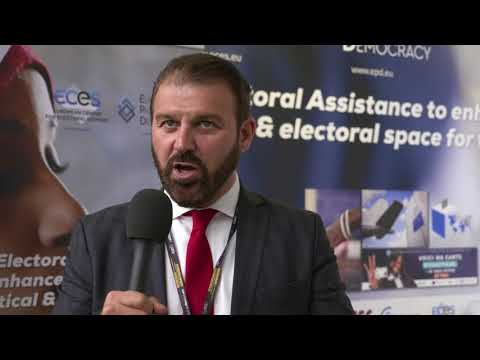Fabio Bargiacchi, Directeur Exécutif d'ECES lors des Journées Européennes pour le Développement