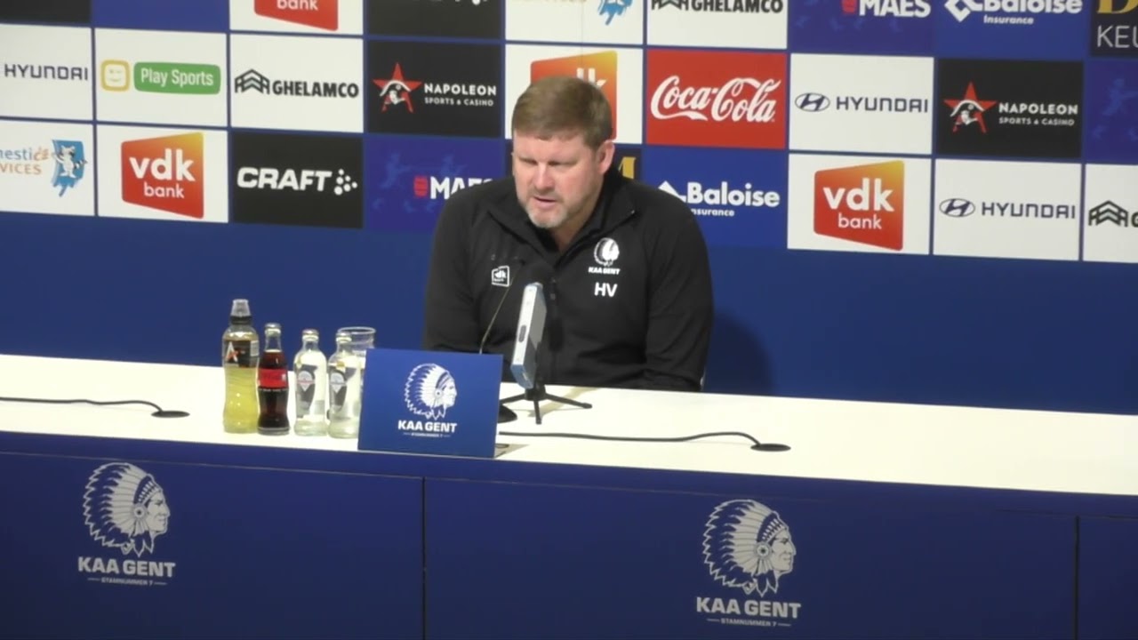 Persconferentie na KAA Gent - Club Brugge