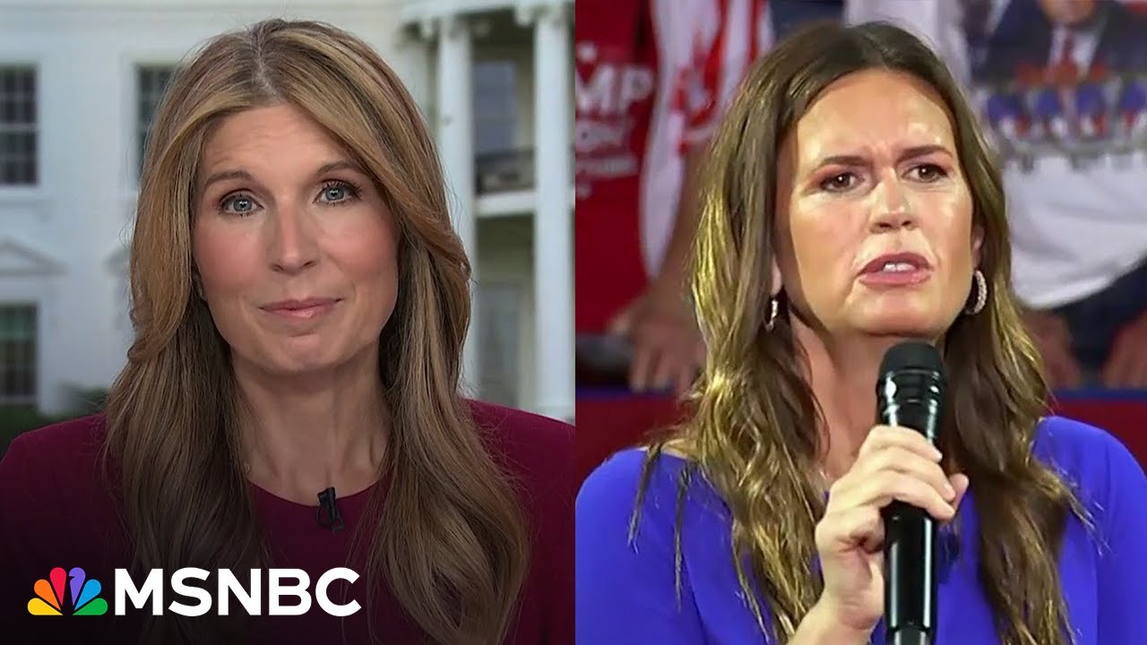 ‘A sign of political desperation’: Nicolle Wallace on Sarah Huckabee Sanders attack on Kamala Harris