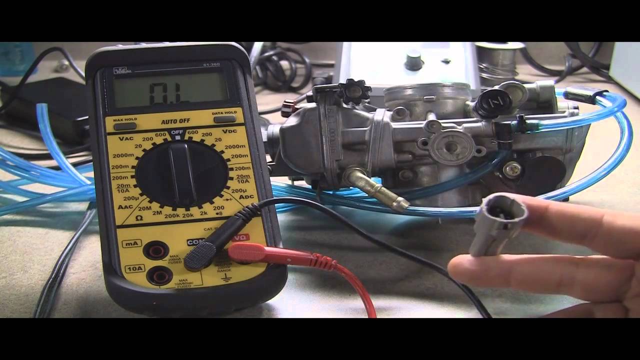 Testing Motorcycle Throttle Position Sensor: Checking Ohms ... ne buggy wiring diagram 