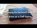 Dell Latitude E5400 Keyboard, RAM and Hard drive replacement