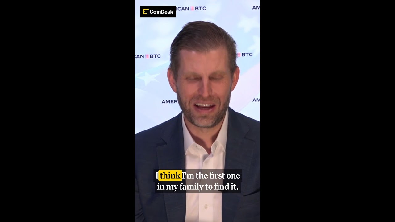 🇺🇸 LATEST: Eric Trump claims his brother Barron Trump "loves crypto."