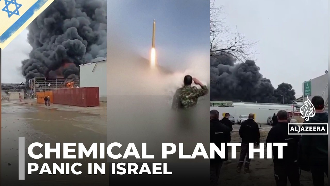 Iran missile strike hits israeli chemical plant | Beersheba panic and rising war fears