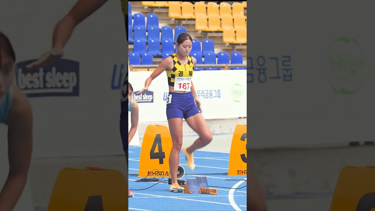 강자의 포스 박지영, 위험한 허들 경기 사고 #athlete #박지영 #sportstar #제106회전국체육대회