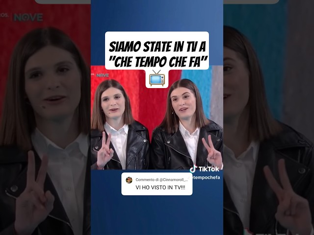 2 mesi fa siamo andate a "Che tempo che fa"! Su Ig il video completo👯‍♀️ #twins#twinsisters #gemelli