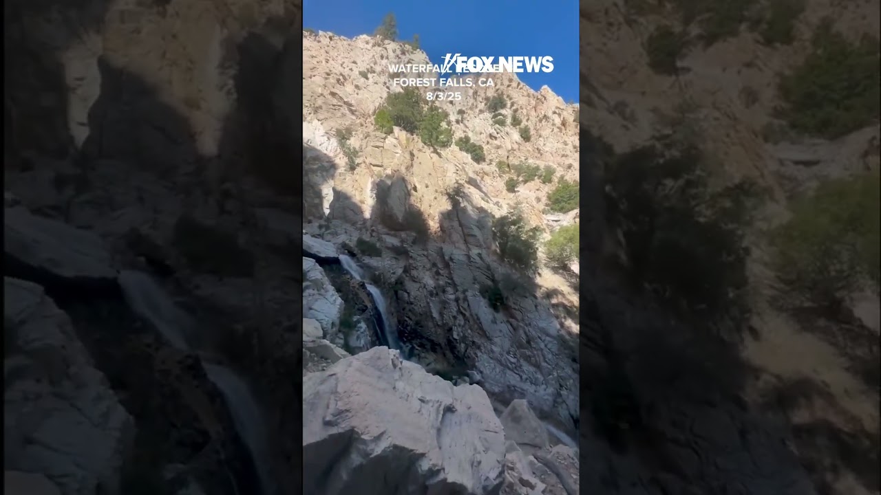 WATERFALL RESCUE: Hiker transported after falling 25 feet down onto rocks #shorts #heroic #rock #new