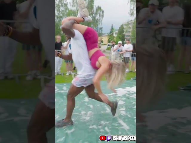 iShowSpeed Enters A Finnish Wife Race..