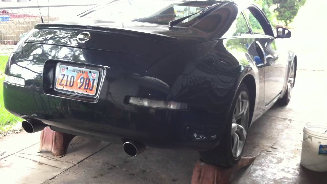 Nissan 350z straight pipes #5