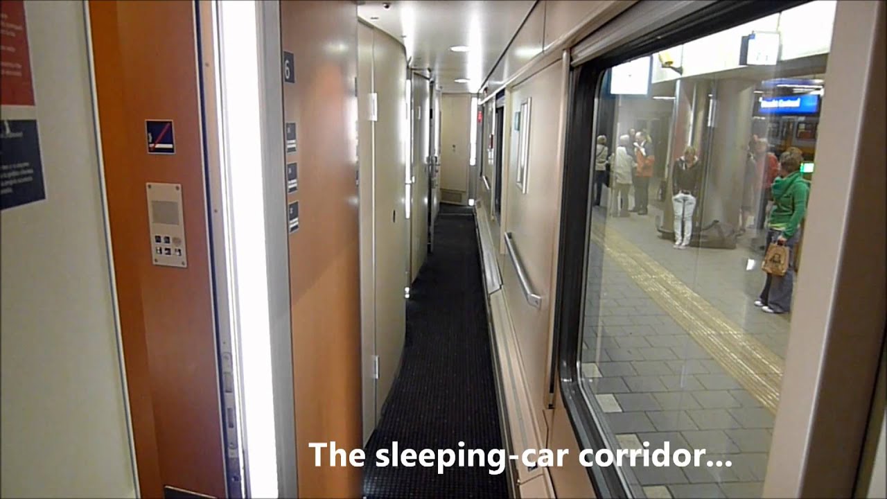 A deluxe sleeper on a City Night Line overnight train