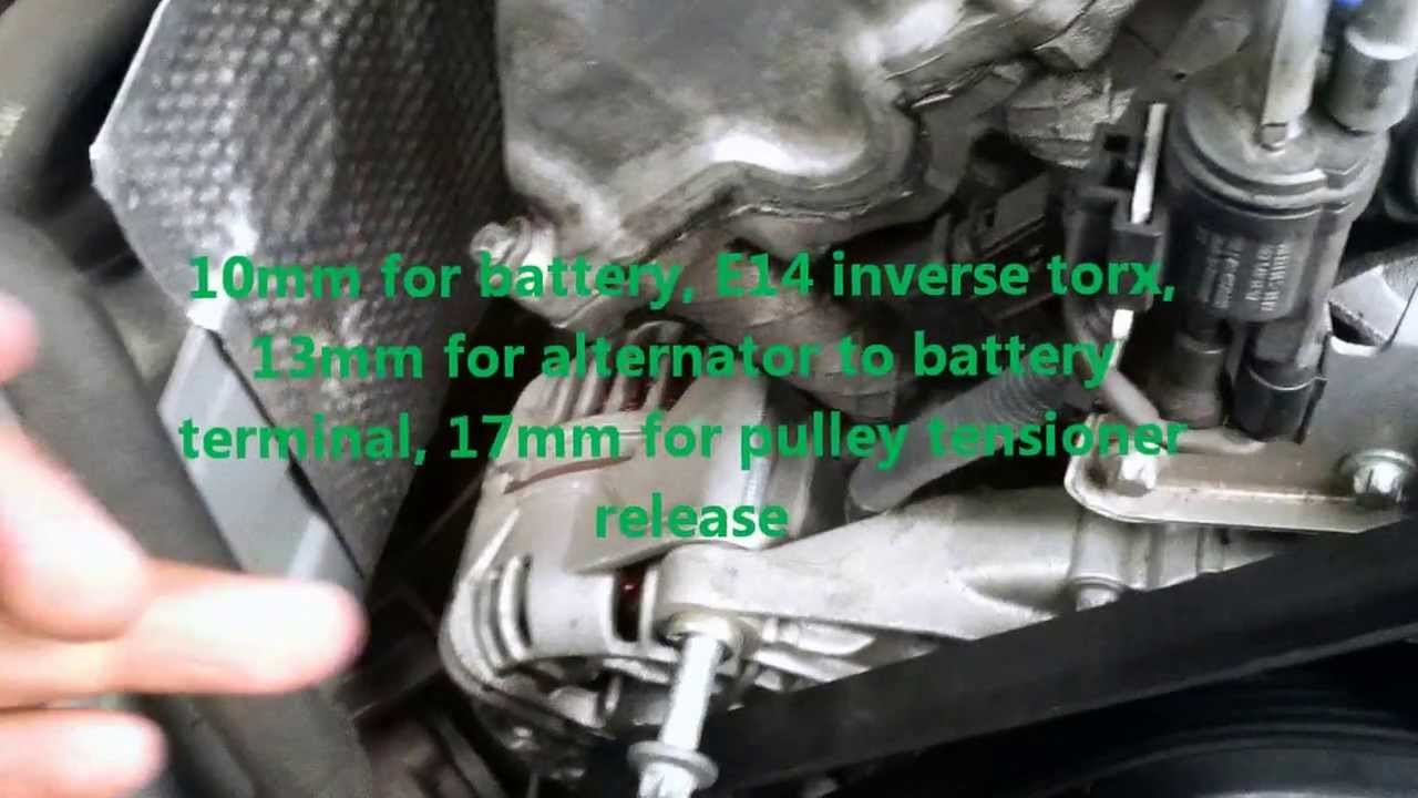 2002 Mercedes C240 Alternator Removal - YouTube 2003 mercedes c230 fuse diagram 