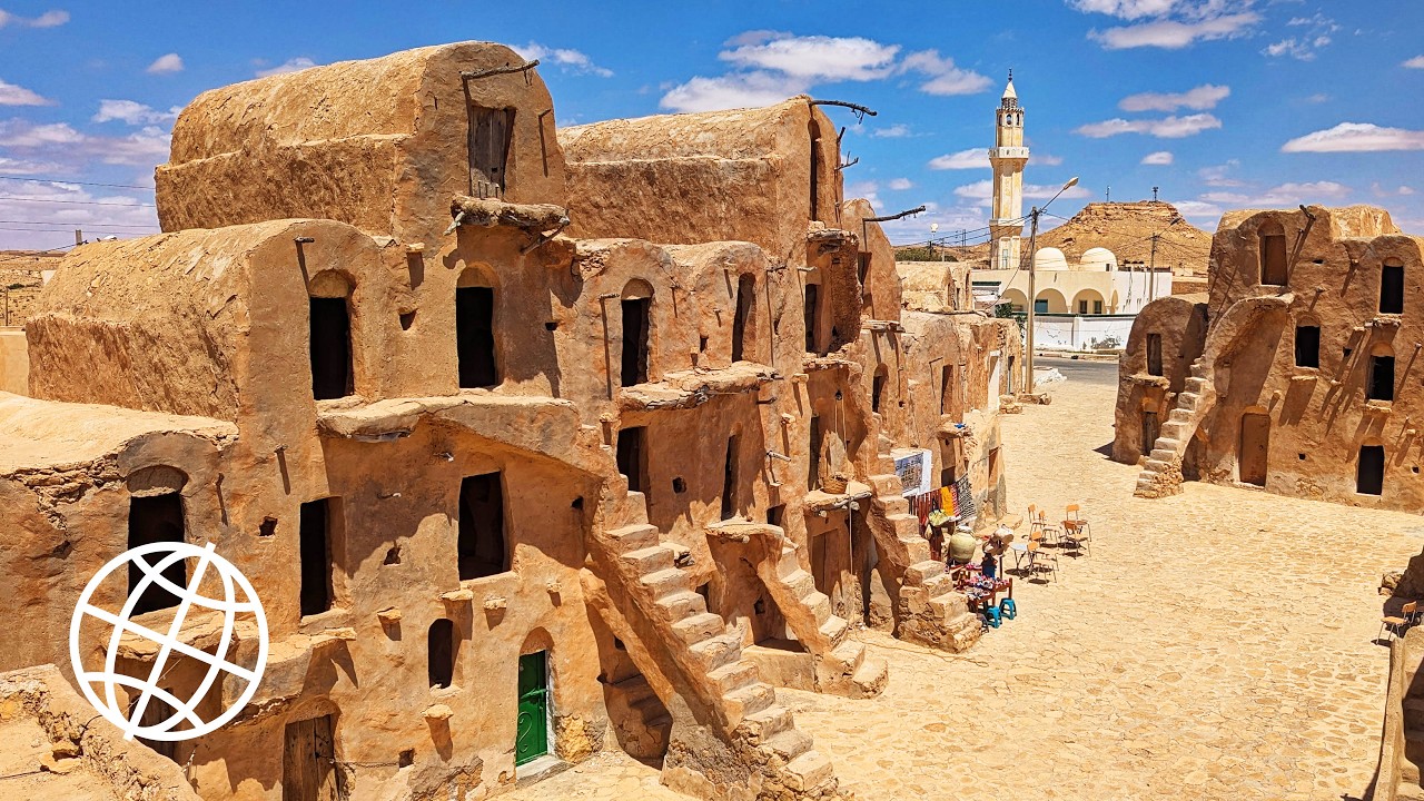 Deep South Tunisia: Desert Landscapes, Ksour, Mountain Oases & Berber Villages [Amazing Places 4K]