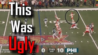 Patrick Mahomes throws a BAD INT | Kansas City Chiefs Vs Philadelphia Eagles | Super Bowl 59