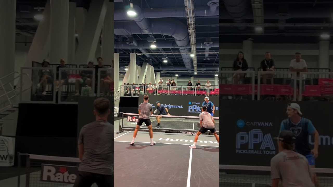 Is the pickleball lob underrated? This shot from Christian Alshon was too good 🔥