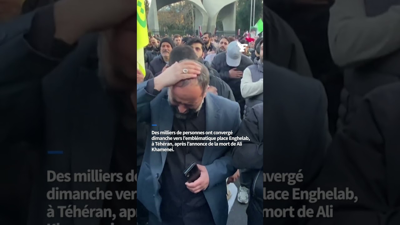 Des milliers de personnes ont convergé vers l’emblématique place Enghelab, à Téhéran, après