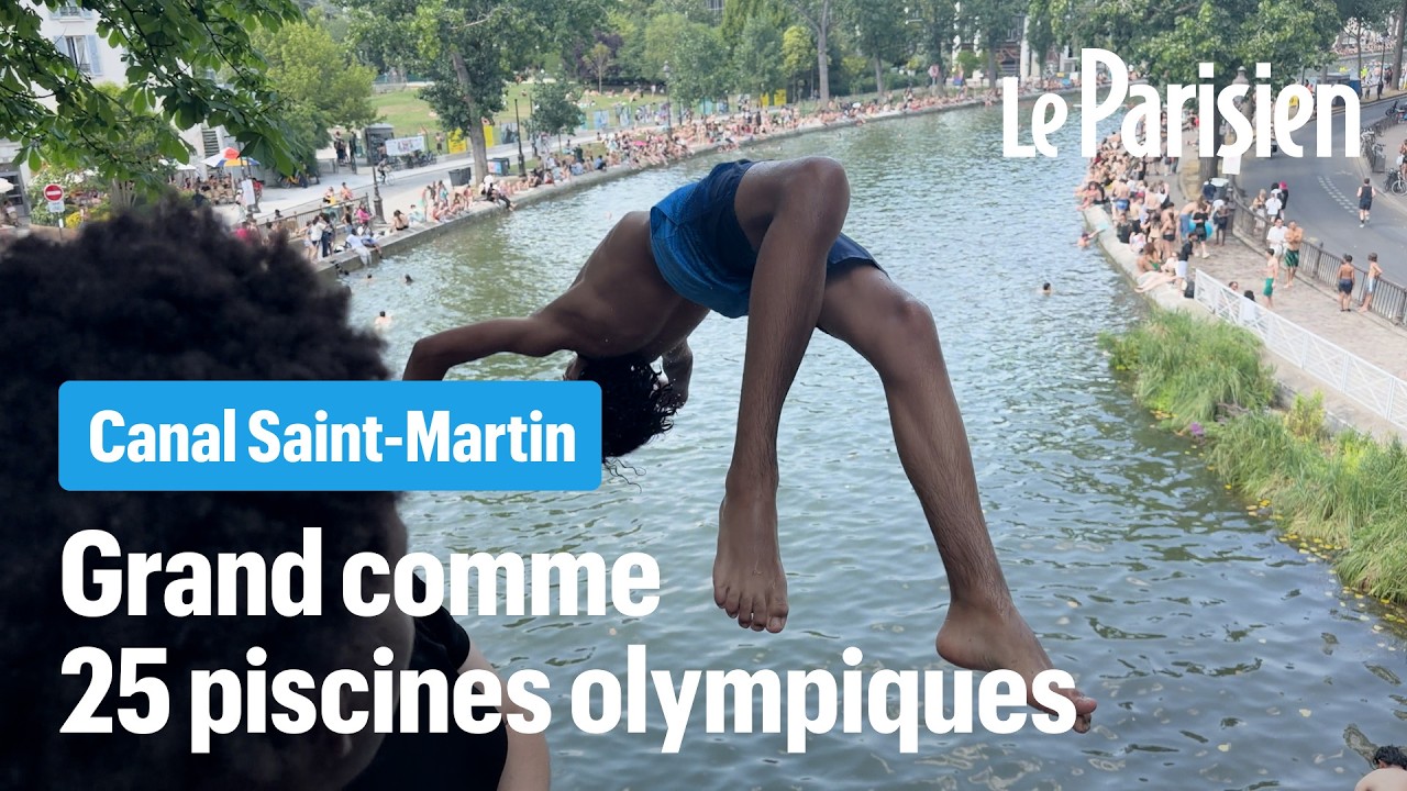 Canicule à Paris : comment le canal Saint-Martin est devenu la plus grande piscine de la capitale