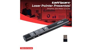 Pratinjau video produk Taffware Laser Pointer Presentasi Pen Remote Wireless 200M 2.4GHz - QS-216