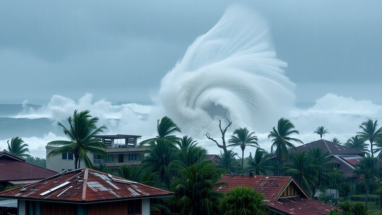 234 km/h Historical record! Tropical Cyclone Garance hits Reunion Island! France.