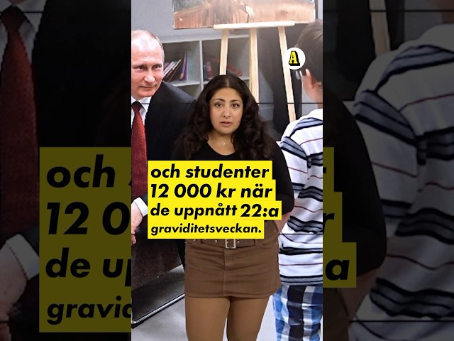 Putin: Ge gravida skolflickor bidrag💰