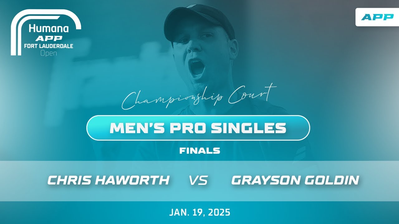 APP Humana Fort Lauderdale Open I Haworth vs Goldin | Men's Pro Singles Final