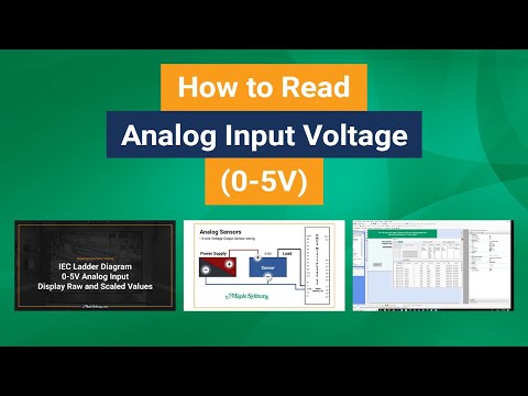 Thumbnail for a video tutorial on how to read analog input voltage in MAPware-7000 using HMIs and PLCs.
