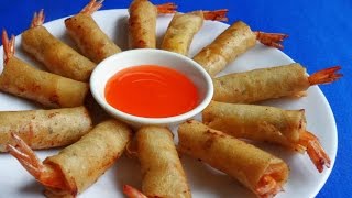 Món Ăn Ngon - CHẢ GIÒ TÔM THỊT giòn ngon hấp dẫn