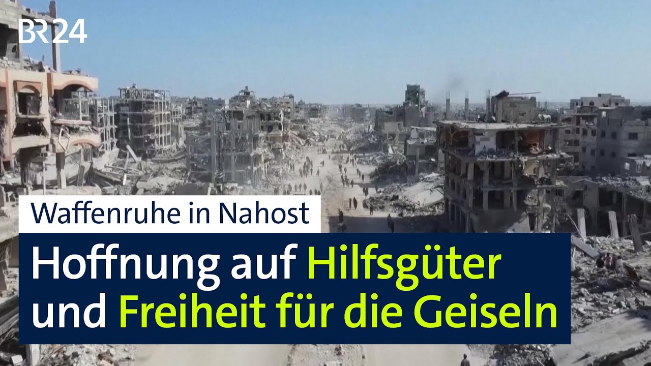 Waffenruhe in Nahost macht Hoffnung für Palästinenser und Israelis | BR24