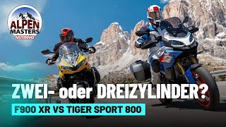 BMW F900 XR vs Triumph Tiger Sport 800 | Alpenmasters 2025 Vergleichstest