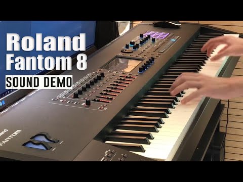 video Roland Fantom-8 Music Workstation Keyboard