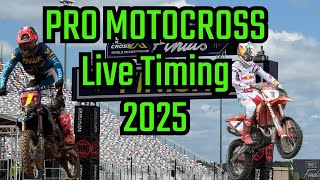 2025 Pro Motocross RedBud Round 6 Live Timing Only