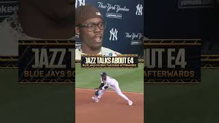 Jazz Chisholm on error in 7th inning #mlb #yankees #baseball