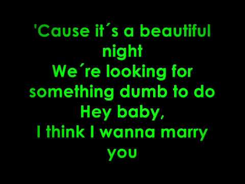 glee marry you lyrics