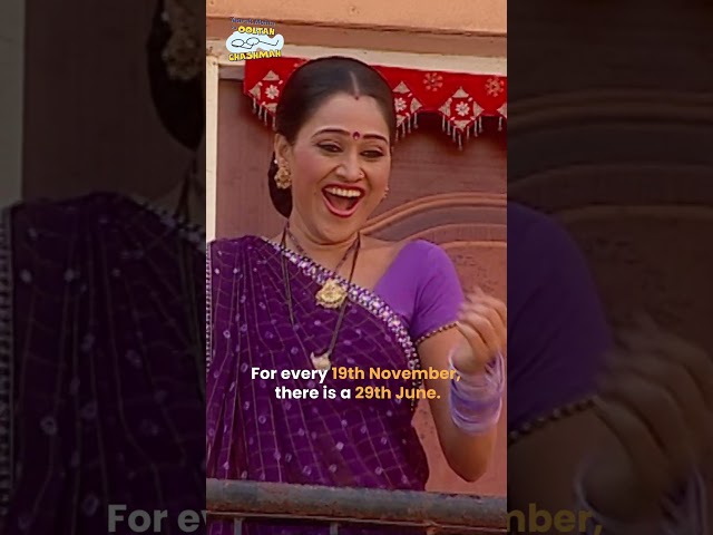 For every 19th November, there is a 29th June. #tmkoc #reels #relatable #championstrophy #29thjune