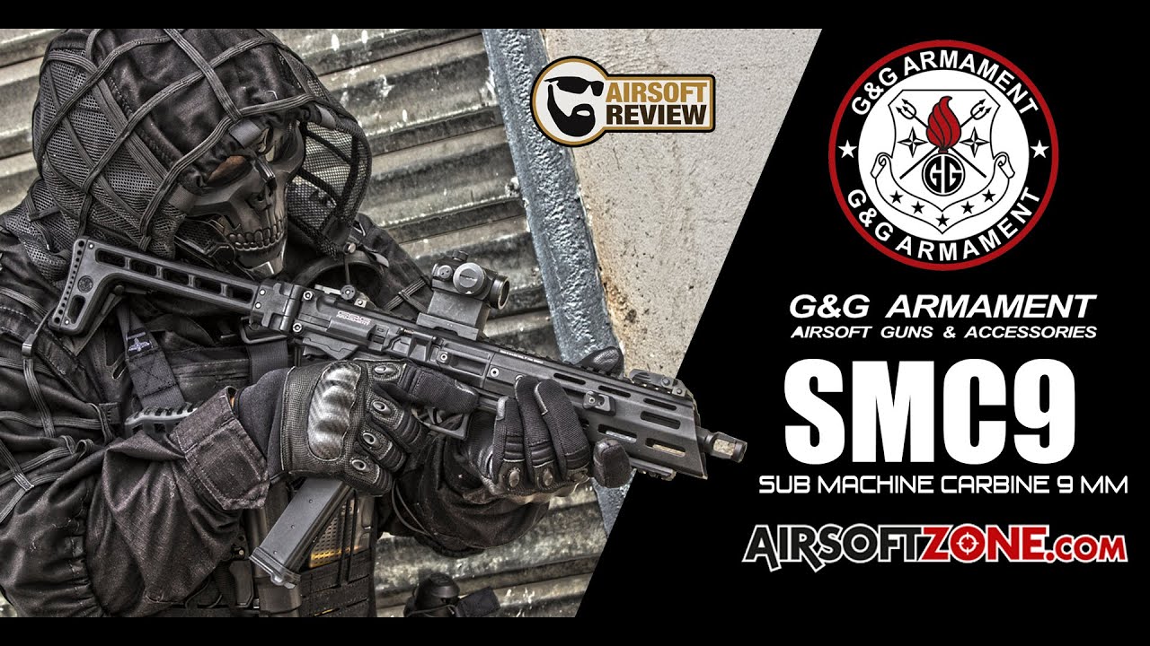 [ENG SUB] SMC9 SUB MACHINE CARBINE 9MM / G&G ARMAMENT / AIRSOFT ZONE # AIRSOFT REVIEW