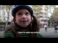 Young cyclists take over Barcelona streets