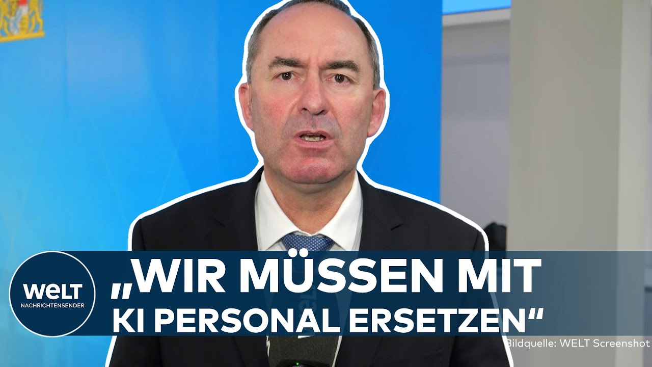 KETTENSÄGE UND KÜNSTLICHE INTELLIGENZ: „Wir müssen mit KI Personal ersetzen“ | Hubert Aiwanger