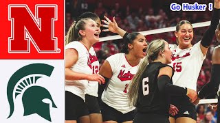 Nebraska vs Michigan State FULL MATCH | College women's volleyball | NCAA volleyball 2025 | Nebraska