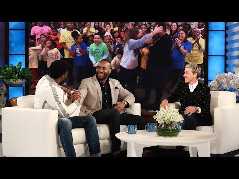 Chadwick Boseman and Ellen Surprise 'Black Panther' Fundraiser Frederick Joseph
