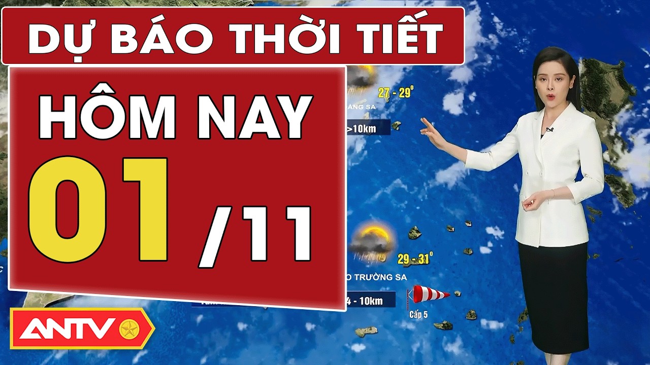 Dự báo thời tiết hôm nay ngày 1/11: Bắc Bộ có nắng hanh, Trung Bộ mưa giảm nhanh | ANTV