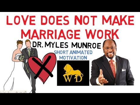 Love DOES NOT Make Marriage Work by Dr Myles Munroe (Must Watch!) Animated
