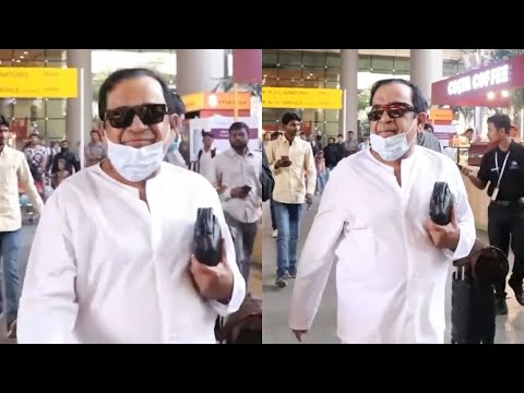 Tollywood actor Brahmanandam spotted at Mumbai airport