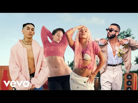 Karol G, ROSALÍA, KHEA, Manuel Turizo - Si antes te hubiera conocido (Remix) (Music Video)