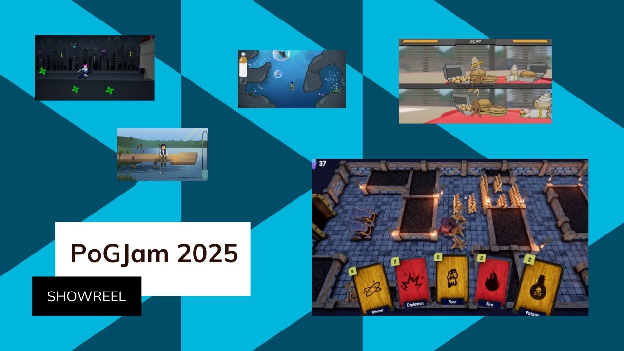 PoGJam 2025 – Showreel gier stworzonych podczas pierwszej edycji GameJamu w Collegium Da Vinci!