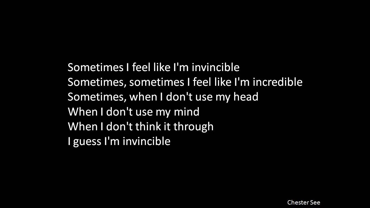 Invincible - Lyrics - DeStorm | Ray William Johnson | Chester See - YouTube