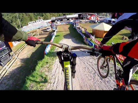 Claudio, Peaty and Rob Warner Ride the Val di Sol DH World Championships Course