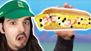 SpongeBob Popsicle Subway Sandwich! (I Ate It!)
