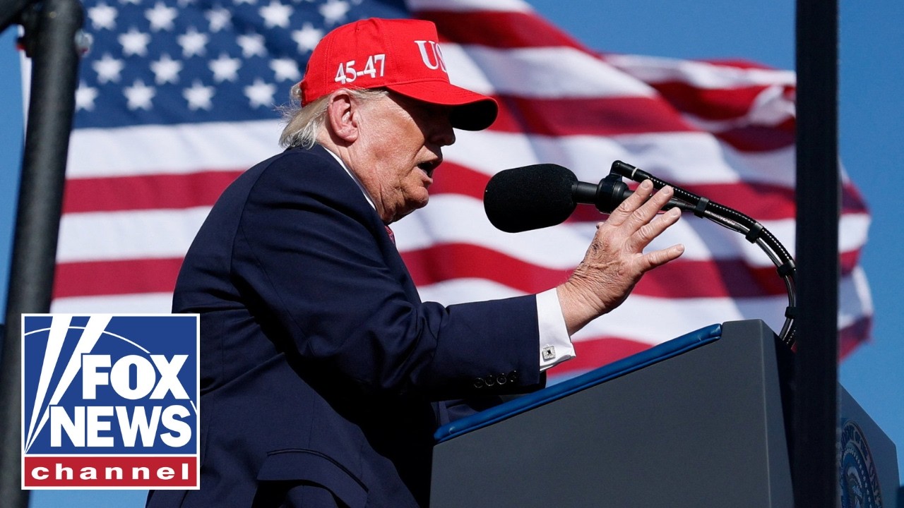 Trump delivers remarks at a rally in Montana