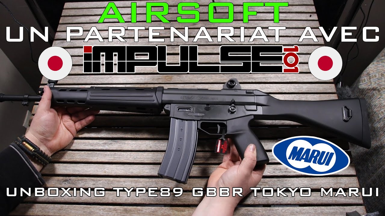 AIRSOFT - UN PARTENARIAT AVEC IMPULSE 101 🙌 - Unboxing du Type 89 GBBR Tokyo Marui ! [FR]
